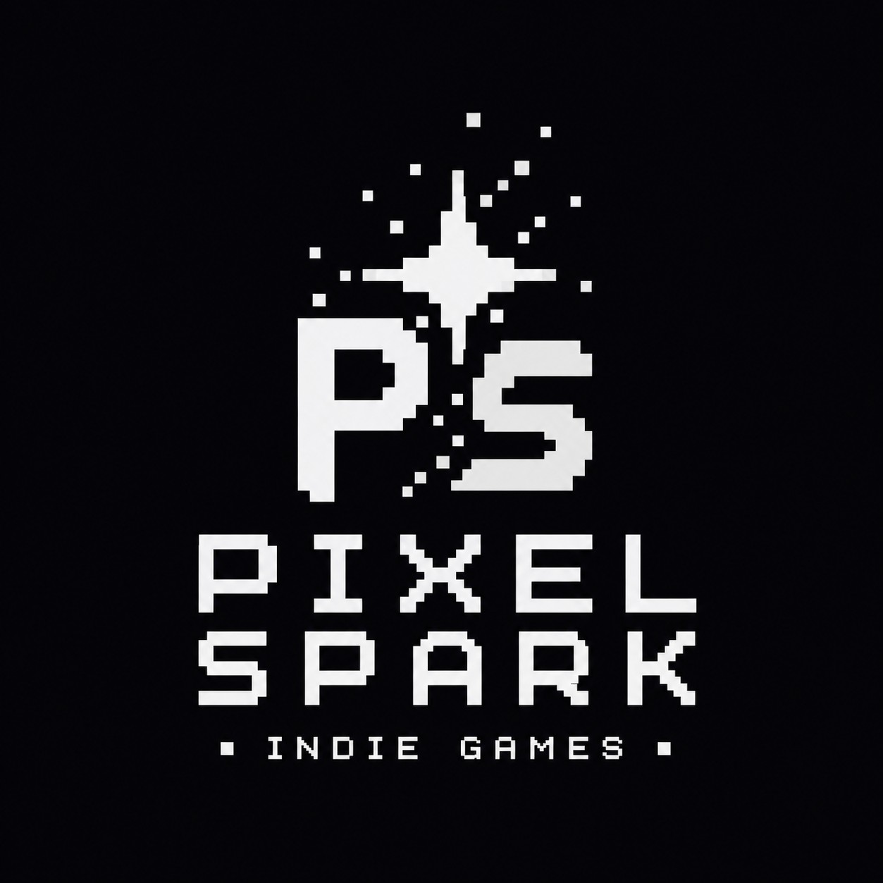 PixelSpark monochrome logo
